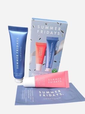Summer Fridays travel-sized Jet Lag Mask and LIp Butter Balm